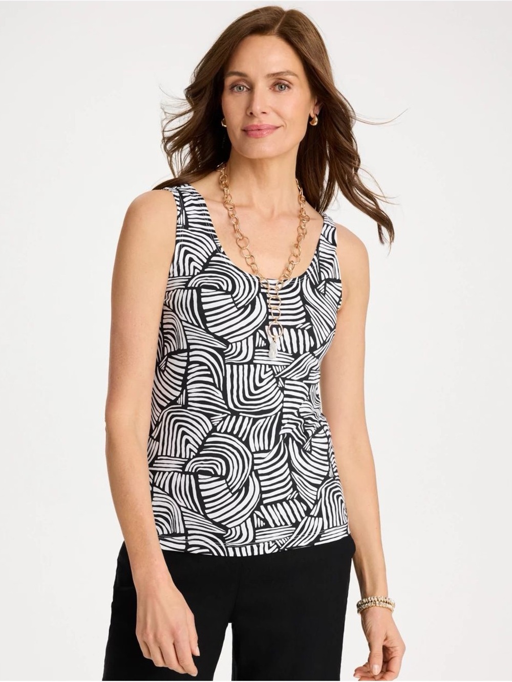 chico’s Printed Microfiber Tank NWT Size 1 or size M